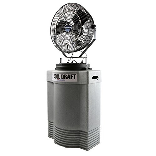 Cool Draft CDMP1840GRY Mid-Pressure 180 PSI 22-Inch Diameter 4-Position 3-Speed Misting Fan - B00KYKNG9S